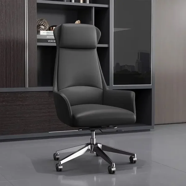 Computer chair, home electronic sports chair, comfortable and durable leather office chair, rotating lift chair - Image 6