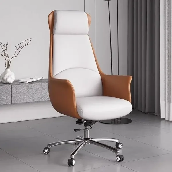 Computer chair, home electronic sports chair, comfortable and durable leather office chair, rotating lift chair - Image 8