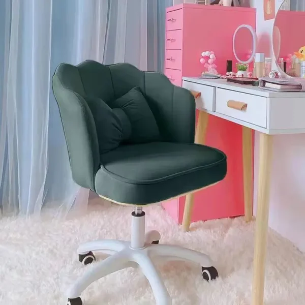 Formwell Home Office Chair Butterfly Chair with Mid-Back Upholstered Modern Tufted Chair Swivel Height Adjustable Velvet - Image 11
