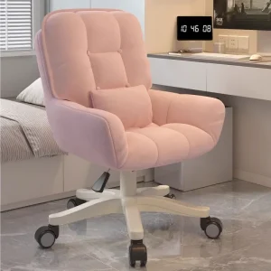 Computer Chair Dormitory Chair Girls Bedroom Comfortable Sedentary College Student Desk Makeup Stool Office Live Stream Swivel