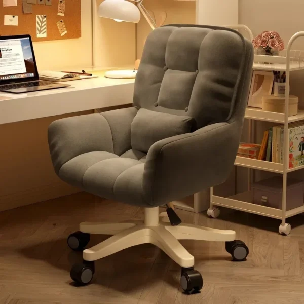 Computer Chair Dormitory Chair Girls Bedroom Comfortable Sedentary College Student Desk Makeup Stool Office Live Stream Swivel - Image 2