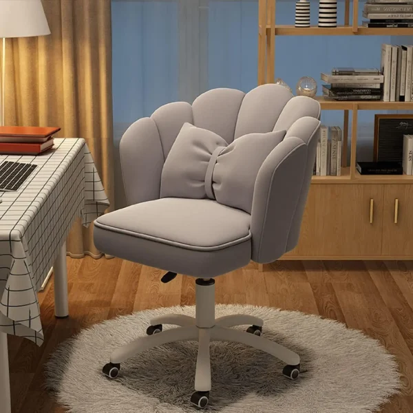 Formwell Home Office Chair Butterfly Chair with Mid-Back Upholstered Modern Tufted Chair Swivel Height Adjustable Velvet - Image 7