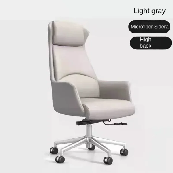 Computer chair, home electronic sports chair, comfortable and durable leather office chair, rotating lift chair - Image 10