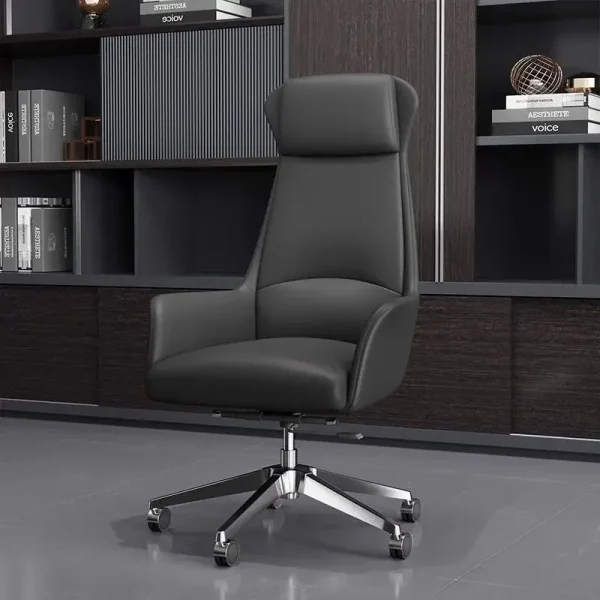 Computer chair, home electronic sports chair, comfortable and durable leather office chair, rotating lift chair - Image 5