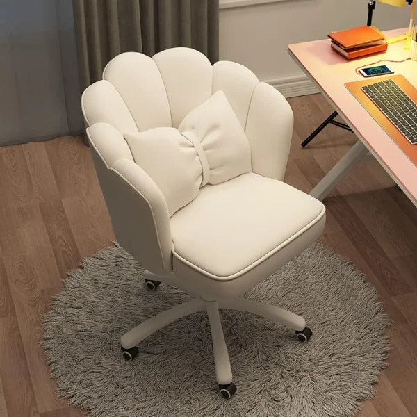 Formwell Home Office Chair Butterfly Chair with Mid-Back Upholstered Modern Tufted Chair Swivel Height Adjustable Velvet - Image 9