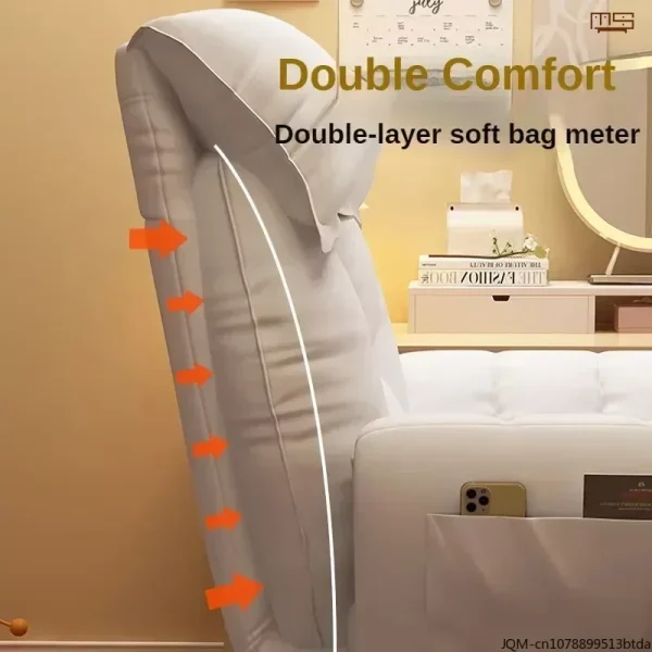 Lazy Sofa Chair High-end Comfort Company Home Office Chairs Girl Bedroom Reclining Backrests, Gaming, Broadcast Chairs - Image 3