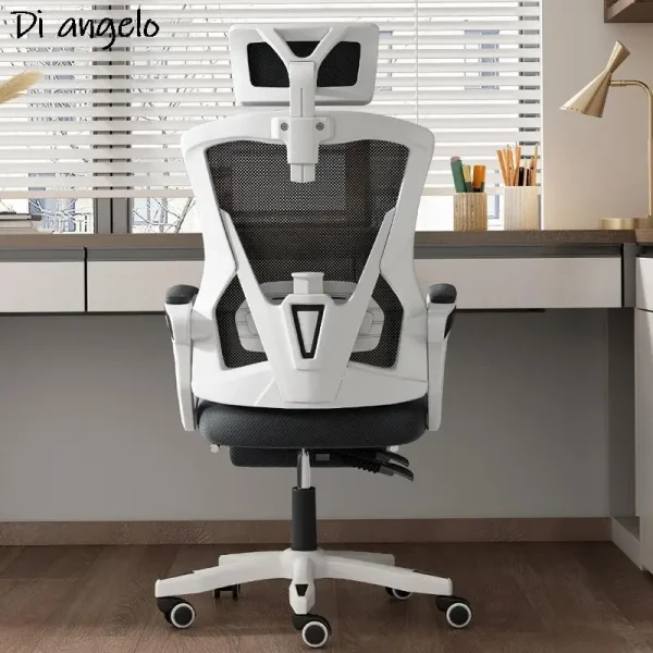 1PC Learning Chair Long Sitting Computer Chair Home Comfortable Office Chair Study Desk Student Chair Backrest Ergonomic Chair - Image 4