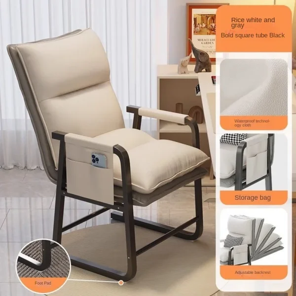 OLEVO Computer Chair For Home Use Comfortable Backrest Lazy Person Sofa Folding Recliner Study Office Chair Desk chair news - Image 8