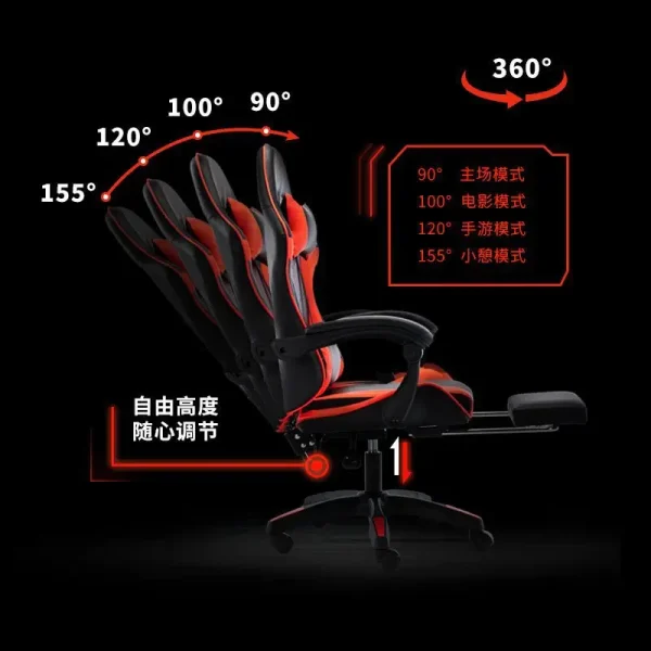 gaming chairGaming Chair Seat of Racing Car Reclining Lifting Swivel Chair Anji Ergonomic Office Chair Game - Image 2