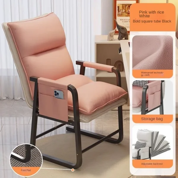 OLEVO Computer Chair For Home Use Comfortable Backrest Lazy Person Sofa Folding Recliner Study Office Chair Desk chair news - Image 12