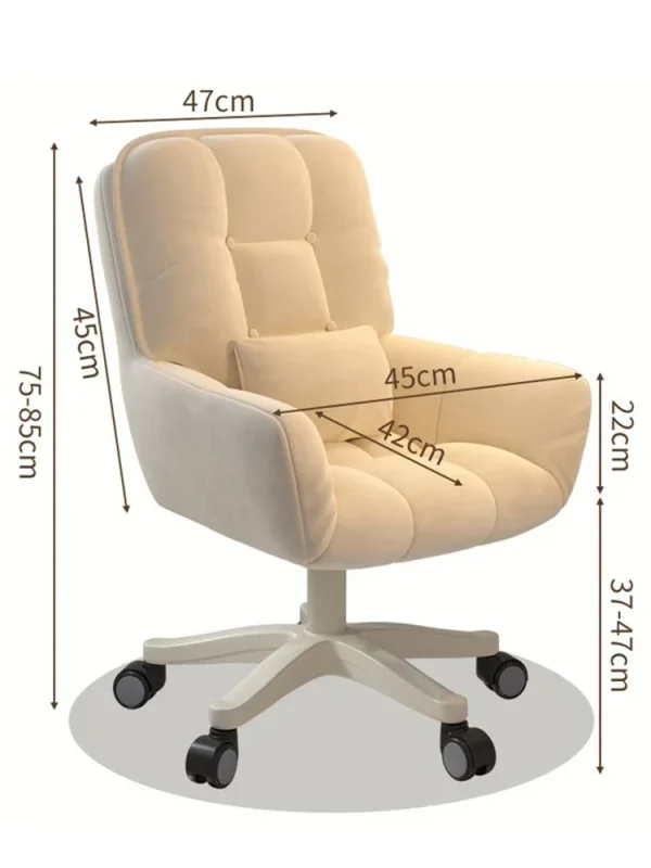 Ergonomic Office Chairs Backrest Swivel Armchair for Bedroom Relax Computer Chair Student Chair with Wheels Furniture for Home - Image 6