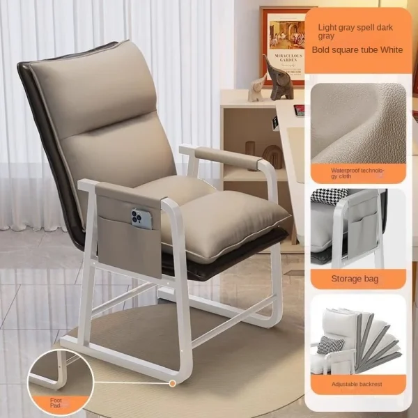 OLEVO Computer Chair For Home Use Comfortable Backrest Lazy Person Sofa Folding Recliner Study Office Chair Desk chair news - Image 14