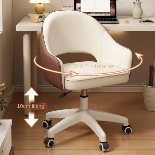 Computer Chair Swivel Chair Bedroom Makeup Chair Dormitory Student Study Desk Backrest Chair Living Room Chairs Office Chair New - Image 4