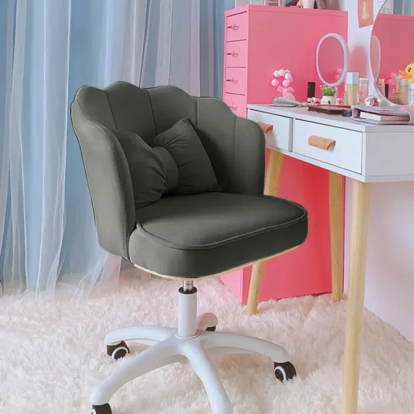 Chair Girls Cute Bedroom Dormitory Computer Chair Comfortable Swivel Lift Back Desk Chair Makeup Stool Writing - Image 6
