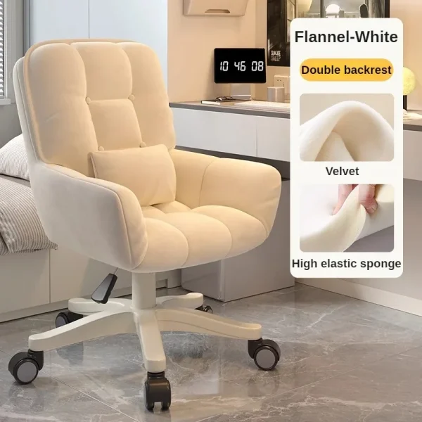 Ergonomic Office Chairs Backrest Swivel Armchair for Bedroom Relax Computer Chair Student Chair with Wheels Furniture for Home - Image 8
