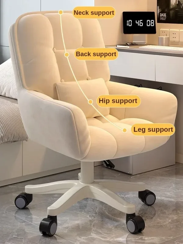 Ergonomic Office Chairs Backrest Swivel Armchair for Bedroom Relax Computer Chair Student Chair with Wheels Furniture for Home - Image 2